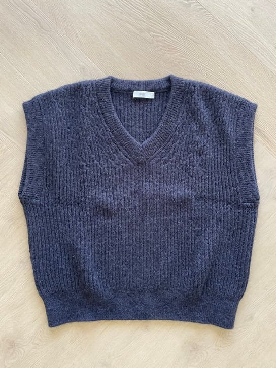 CLOSED Alpaca/Nylon/Wol gebreid spencer Maat S, Kleding | Dames, Ophalen of Verzenden, Zo goed als nieuw, Maat 36 (S), Blauw