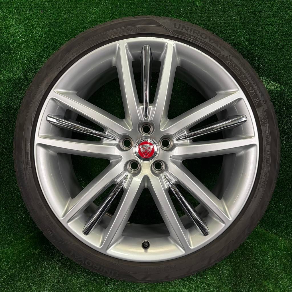 Originele 20 inch Jaguar Selena velgen banden XJ XF XK XJ8, Auto-onderdelen, Banden en Velgen, Info@jaguar.com, Gebruikt, 255 mm