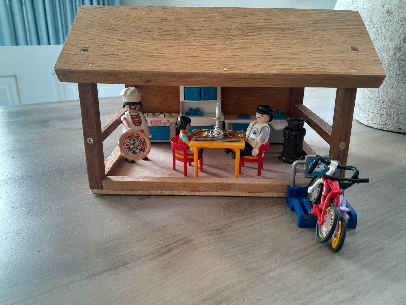Leuke Playmobil pizzabakker, Kinderen en Baby's, Speelgoed | Playmobil, Ophalen of Verzenden, Gebruikt, Losse onderdelen, Gebouw