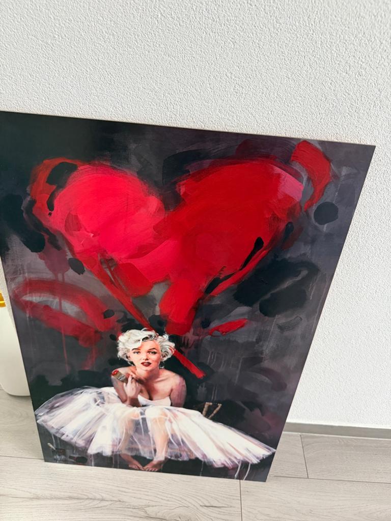 Marilyn monroe schilderij rood, Ophalen