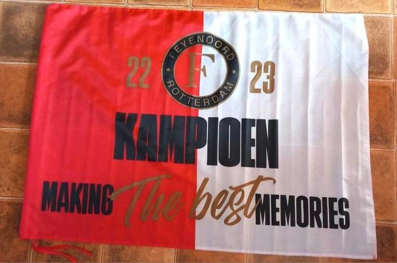 Vlag Feyenoord, Kampioen 2022-2023, Verzamelen, Verzenden, Nieuw, Feyenoord, Overige typen