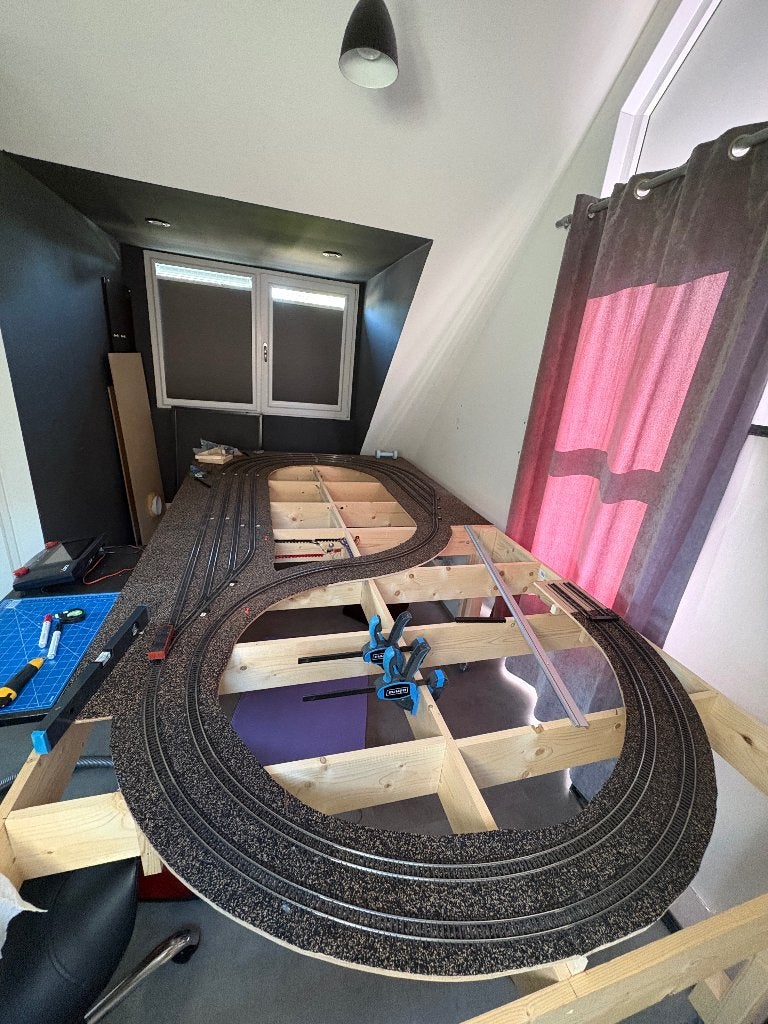 (Marklin) Treintafel 300x154, Ophalen, Wisselstroom, Rails, Zo goed als nieuw