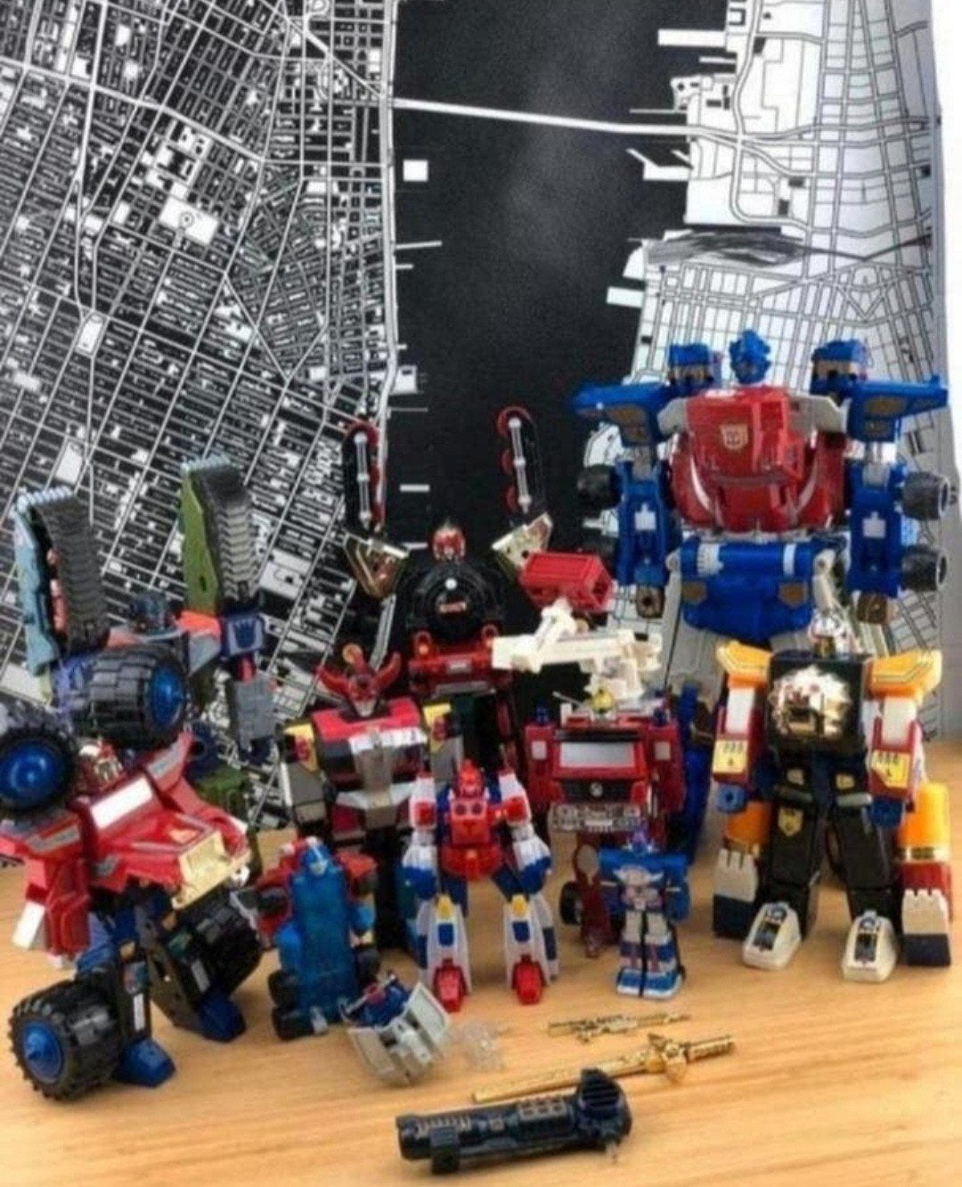 Vintage Transformers Armada Optimus Megatron 8 Extra Robots, Verzamelen, Transformers, Overige generaties, Ophalen of Verzenden