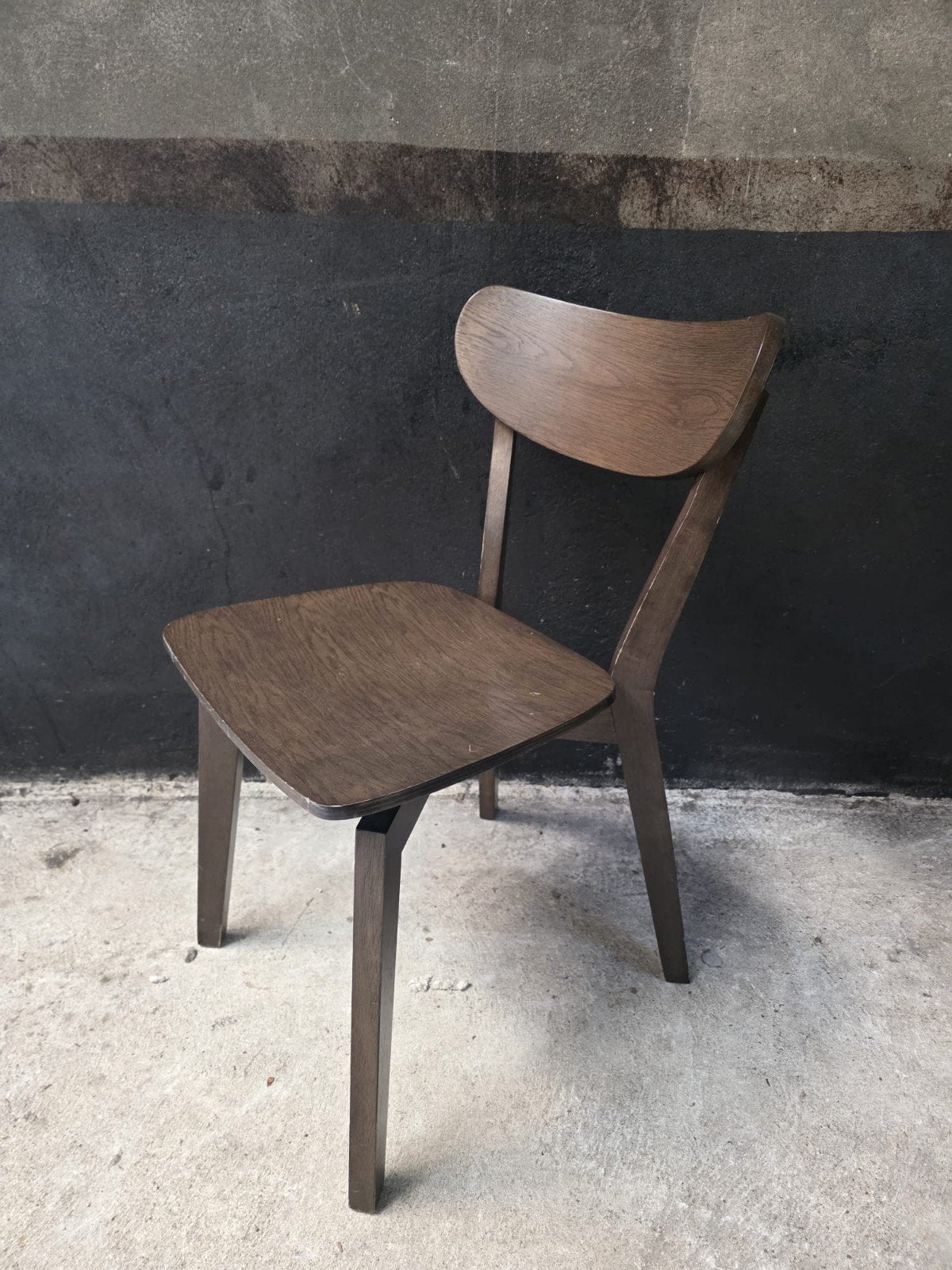 4 x Deense houten stoelen eetkamerstoelen kantine horeca, Ophalen of Verzenden, Zo goed als nieuw, Bruin, Vijf, Zes of meer stoelen