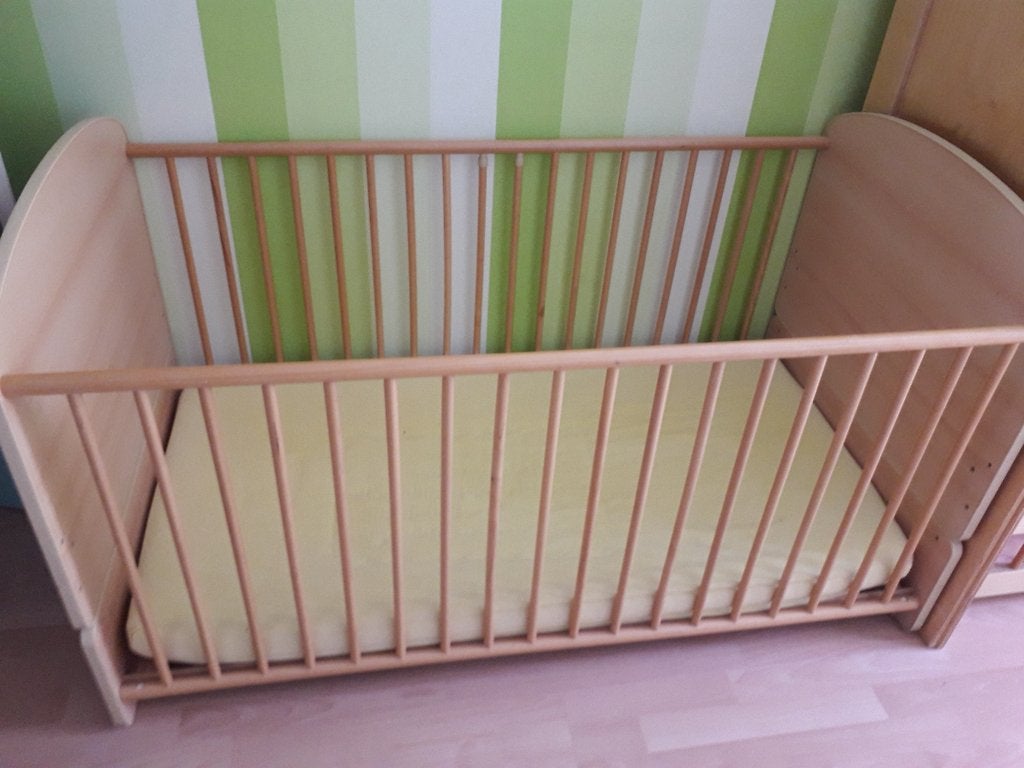 Baby - peuter meegroeibed, Kinderen en Baby's, Ophalen, Gebruikt, 70 tot 85 cm, 140 tot 160 cm