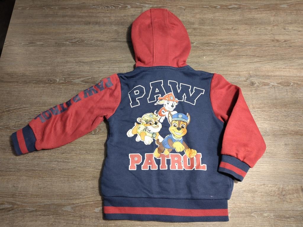 Paw Patrol vest met capuchon, donkerblauw, maat 110, Ophalen of Verzenden