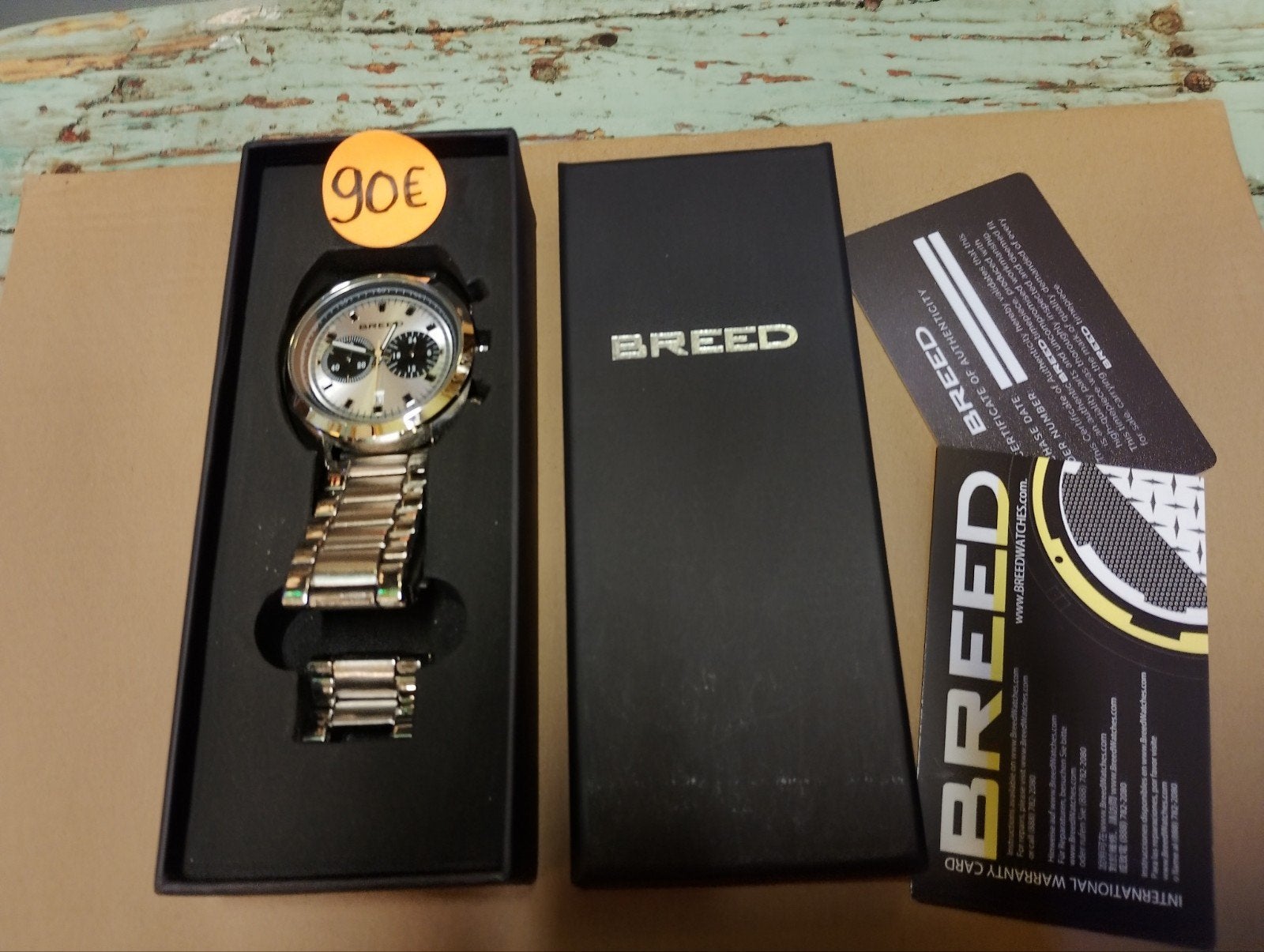 Nieuwe breed horloge, Ophalen of Verzenden, Nieuw, Staal, Overige merken
