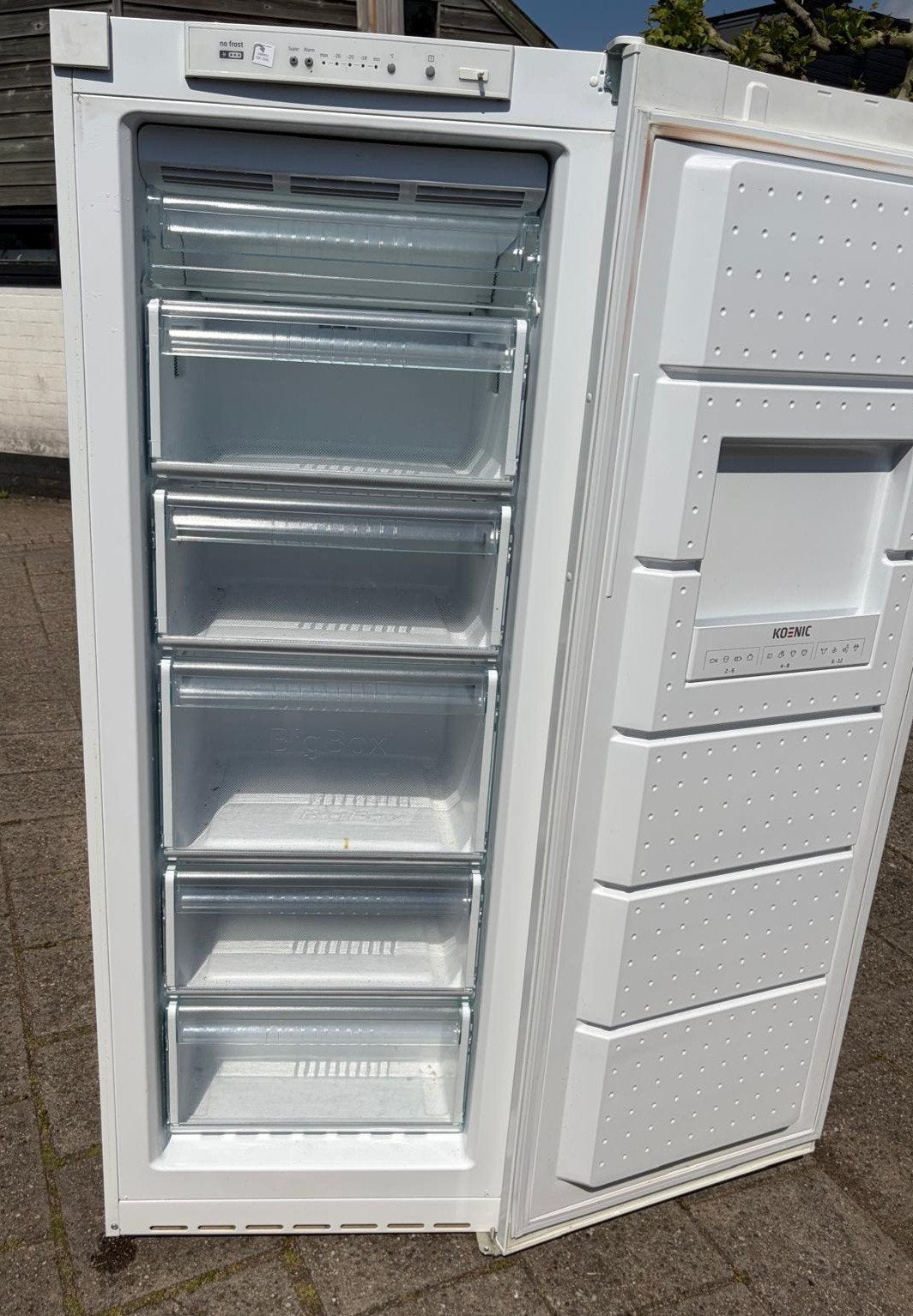 Vrieskast koenic no frost 6 laden, Witgoed en Apparatuur, Vriezers en Diepvrieskisten, Gebruikt, 160 cm of meer, Energieklasse A of zuiniger