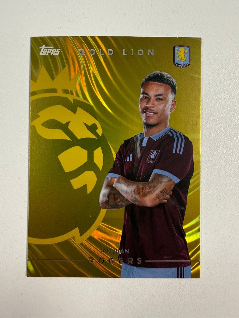 Morgan Rogers Gold Lion Topps Premier League 2026-27, Ophalen of Verzenden, Nieuw, Buitenlandse clubs, Poster, Plaatje of Sticker