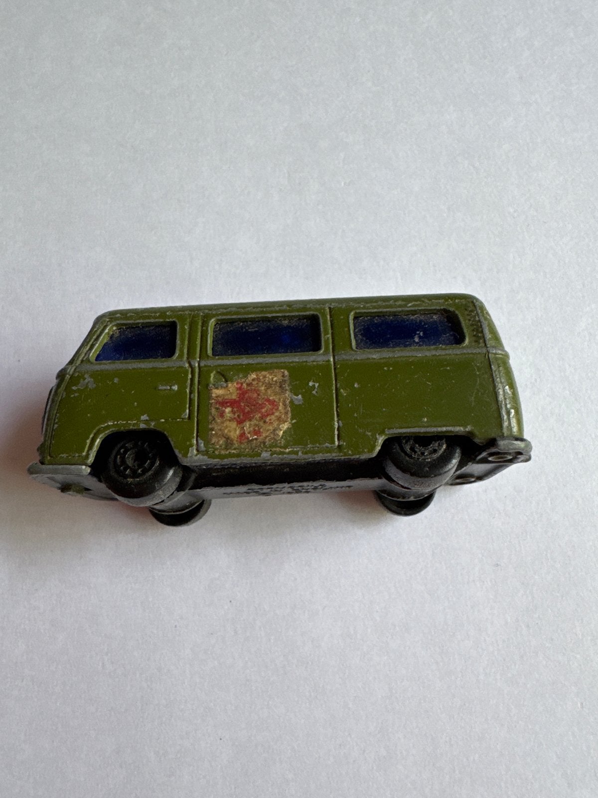 Vintage Matchbox Lesney Dormobile Ambulance 1976, Ophalen of Verzenden, Gebruikt