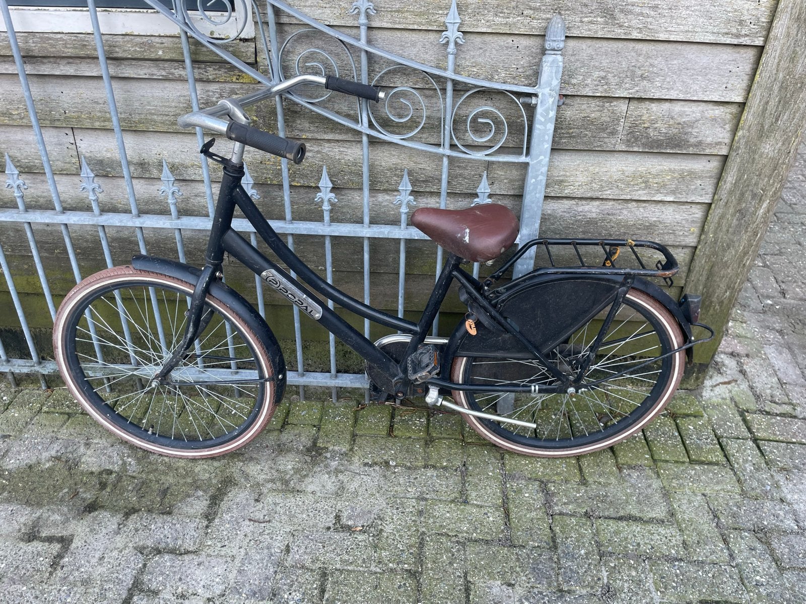 Popal Daily Dutch Basic damesfiets - Zwart, Fietsen en Brommers, Terugtraprem, Gebruikt, 50 tot 53 cm, Ophalen