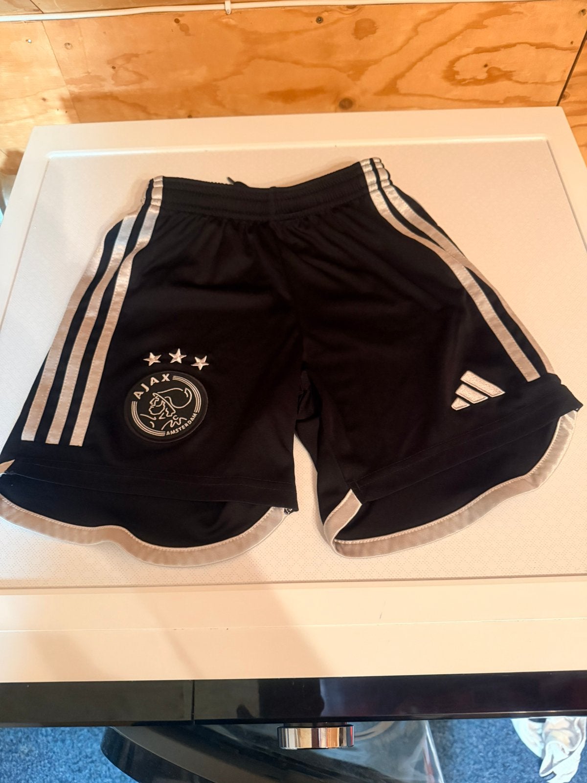 Ajax Voetbalshorts (2 stuks), Kleding | Heren, Sportkleding, Zwart, Overige maten, Ophalen of Verzenden, Zo goed als nieuw