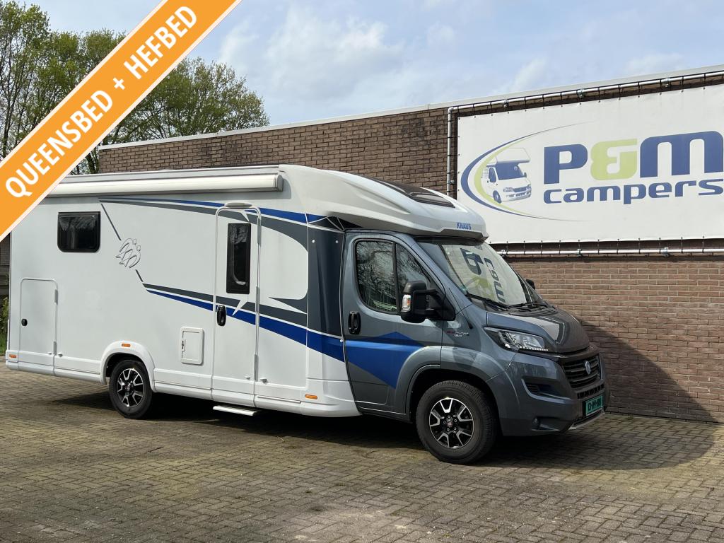 Knaus Live Wave 700 MX | Queensbed | hefbed | Euro 6 |, 7 tot 8 meter, Bedrijf, Koelkast, L-zit