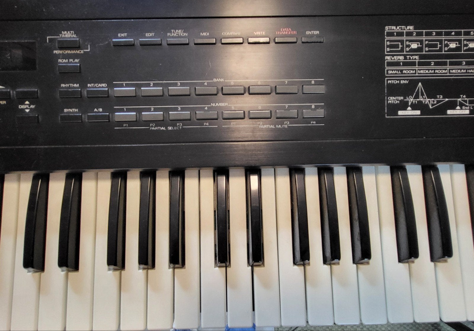 Roland D-10/Synthesizer/80'S/muziek/Piano/Lees ADVERTENTIE, Ophalen, Roland, Met midi-aansluiting, 61 toetsen