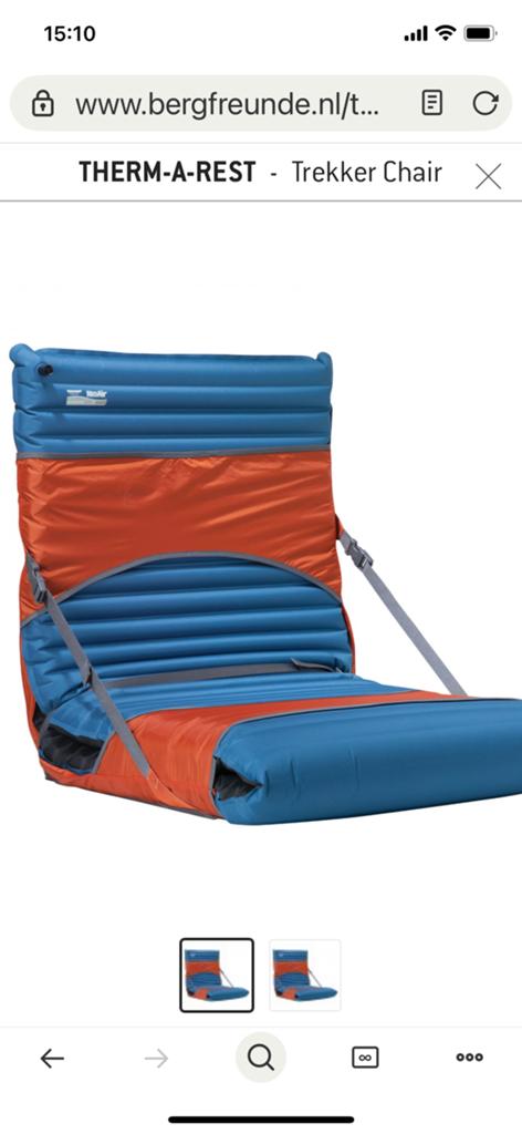 Therm-a-Rest trekker chair., Ophalen of Verzenden, Zo goed als nieuw, Campingstoel