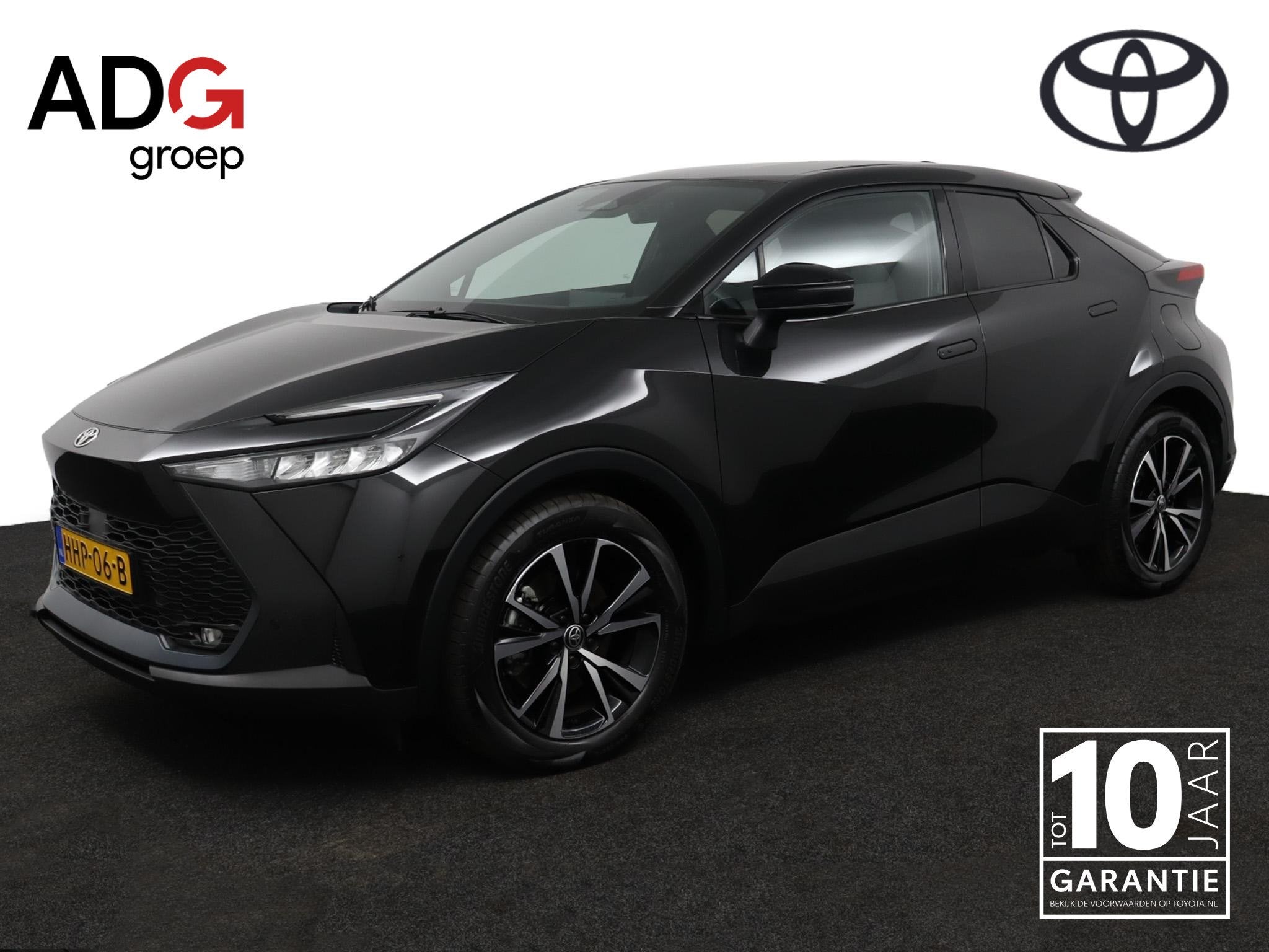 Toyota C-HR 2.0 Plug-in Hybrid 220 Dynamic | Stoel en Stuurv, Auto's, 4 cilinders, Zwart, Bedrijf, Grijs