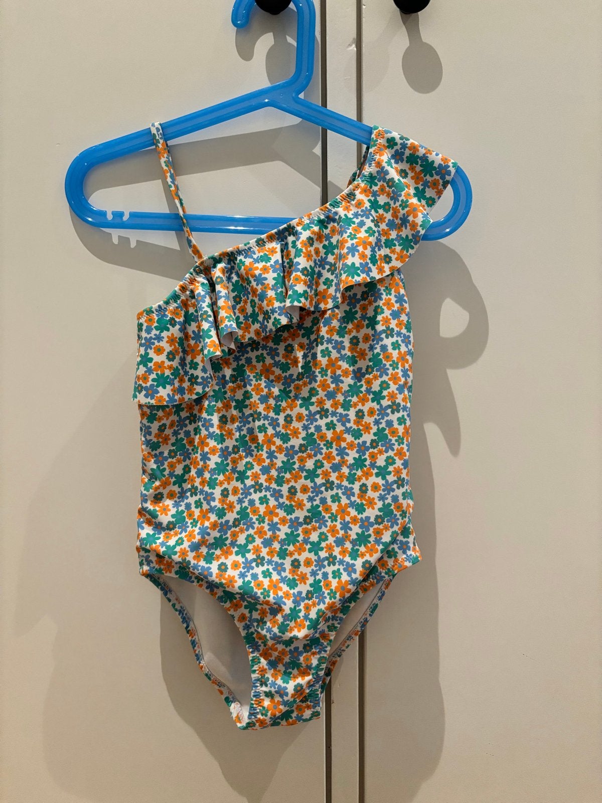 Hema badpak bloemenprint maat 122/128, Kinderen en Baby's, Kinderkleding | Kinder-zwemkleding, Badpak, Maat 128, Zo goed als nieuw