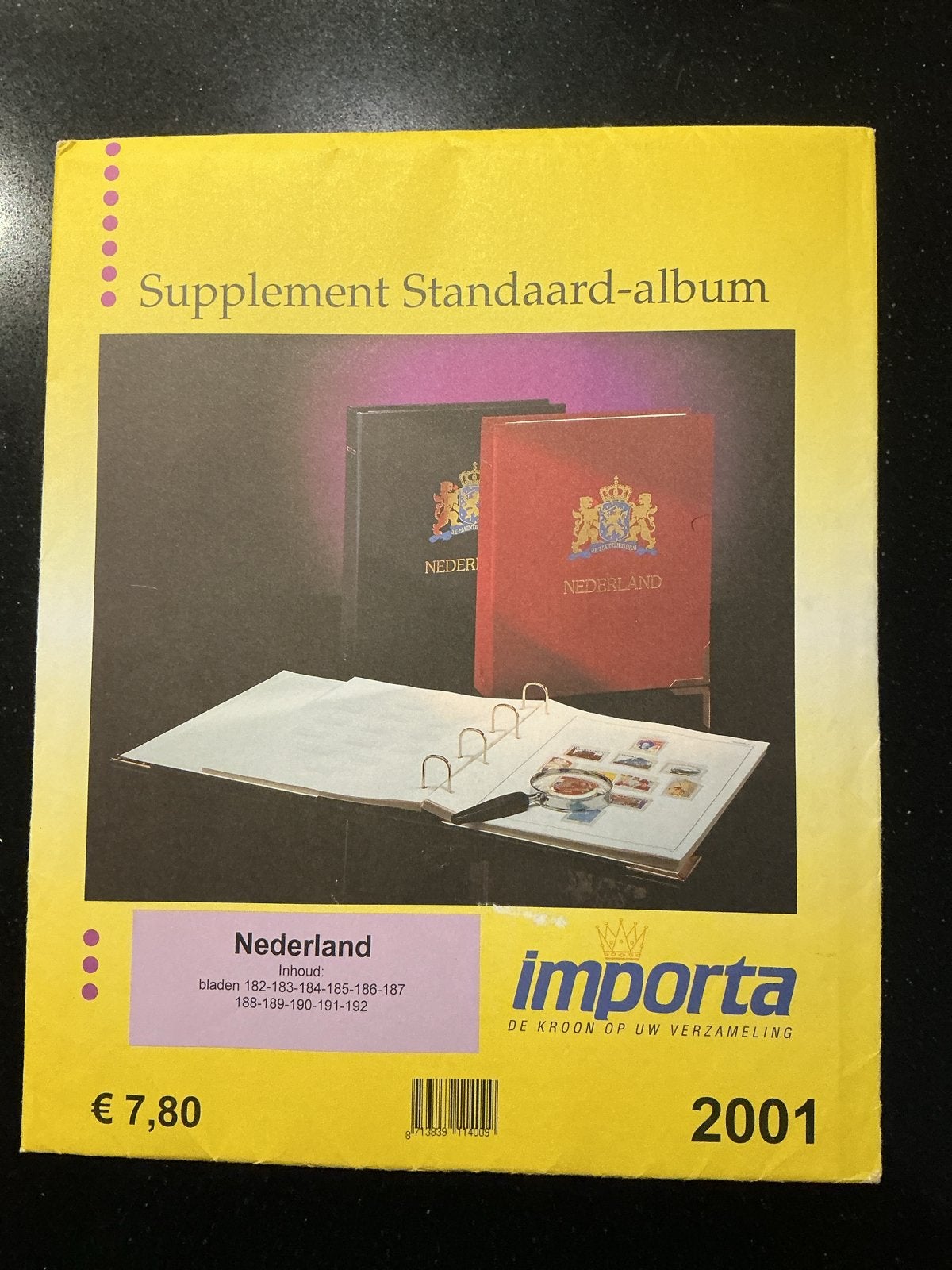 Importa Supplement Standaard-album Nederland 2001, Ophalen of Verzenden, Na 1940, Postfris