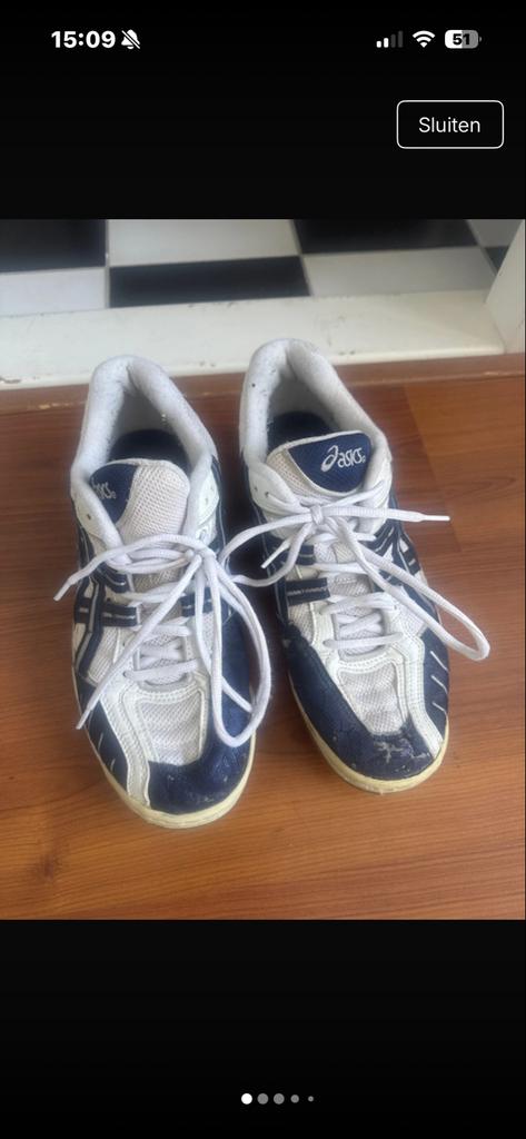 Asics sportschoenen - Maat 42, Ophalen of Verzenden, Gedragen, Blauw, Sportschoenen