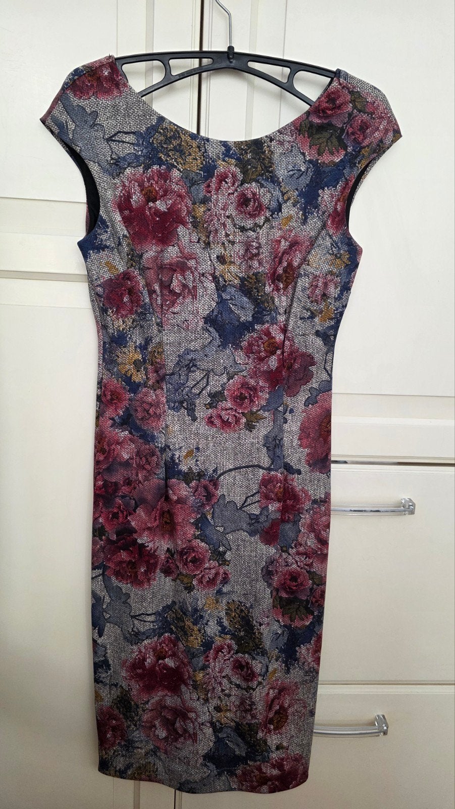 Leuke dames jurk met bloemenprint - OVS maat S, Overige kleuren, Ophalen of Verzenden, Zo goed als nieuw, Maat 36 (S)