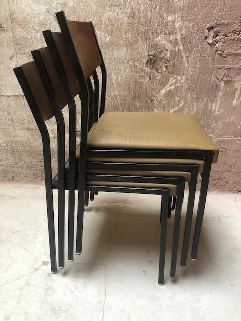 vintage stoel Gijs van Der Sluis /Duco, Huis en Inrichting, Stoelen, Ophalen, Gebruikt, Hout, Bruin