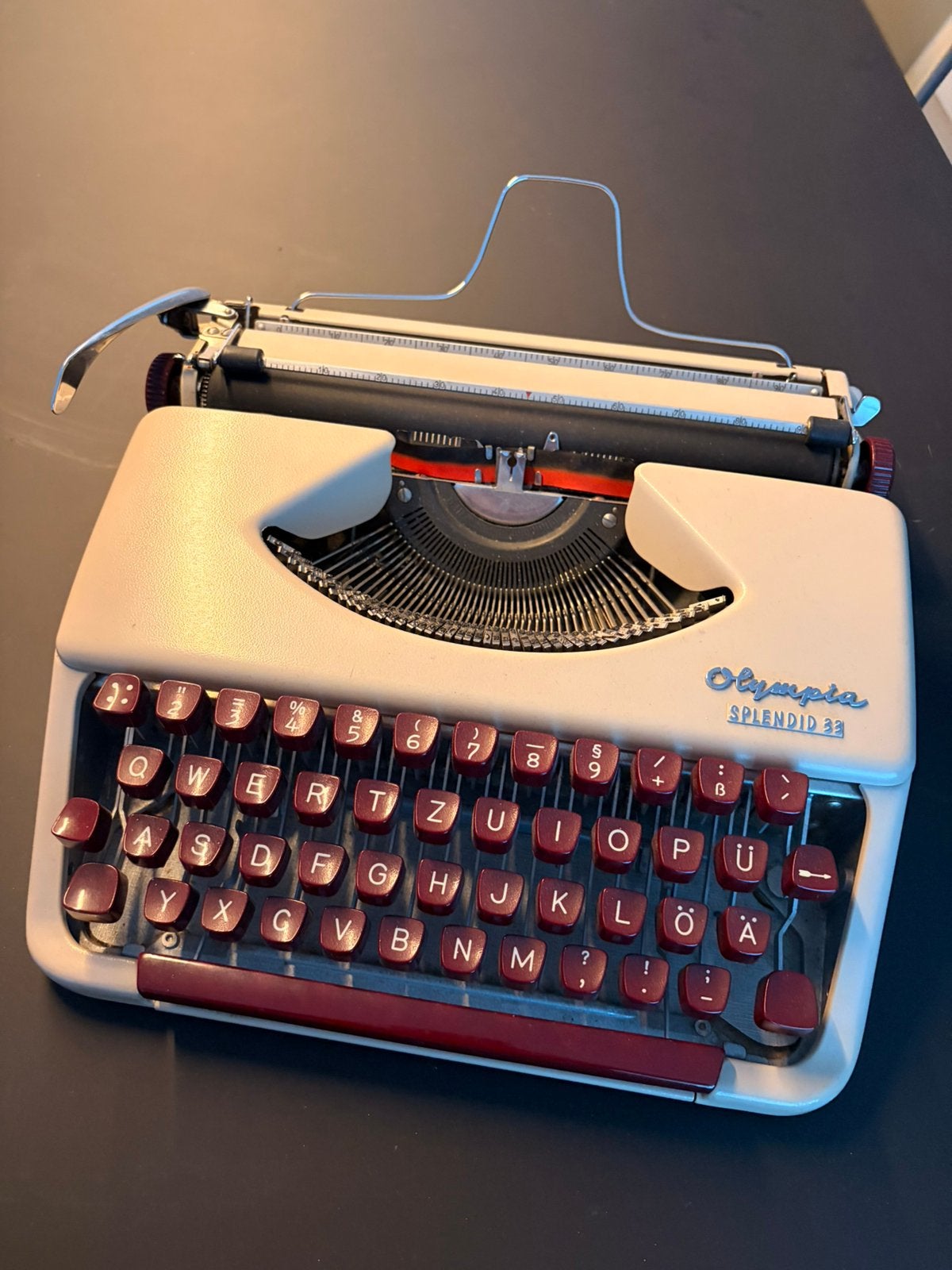 Typemachine, Ophalen, Zo goed als nieuw