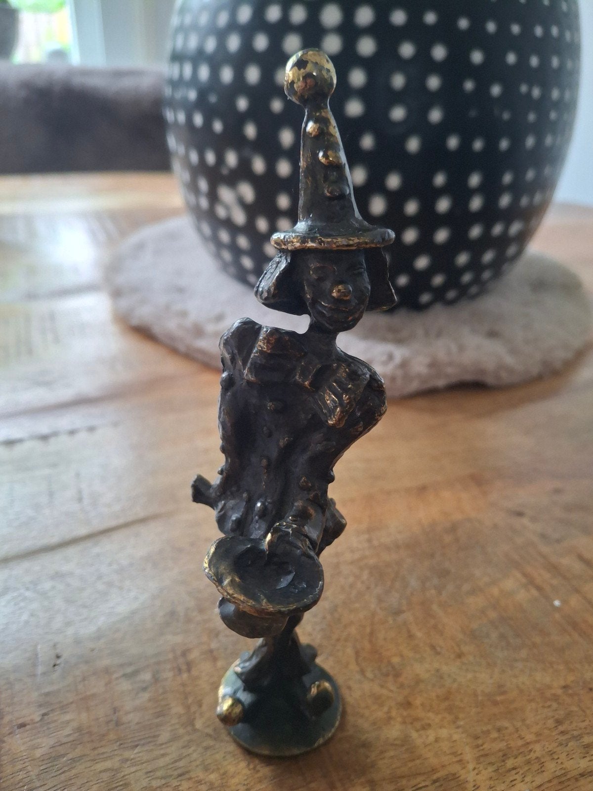 Bronzen beeldje 'Clinic Clown' van Corry Ammerlaan, Antiek en Kunst, Ophalen of Verzenden