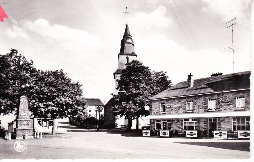 ALLE s/ SEMOIS,- Hotel,,Au Central" Vve Dinant-Leglise.08-07, Verzamelen, Ophalen of Verzenden, 1940 tot 1960, Ongelopen, Namen