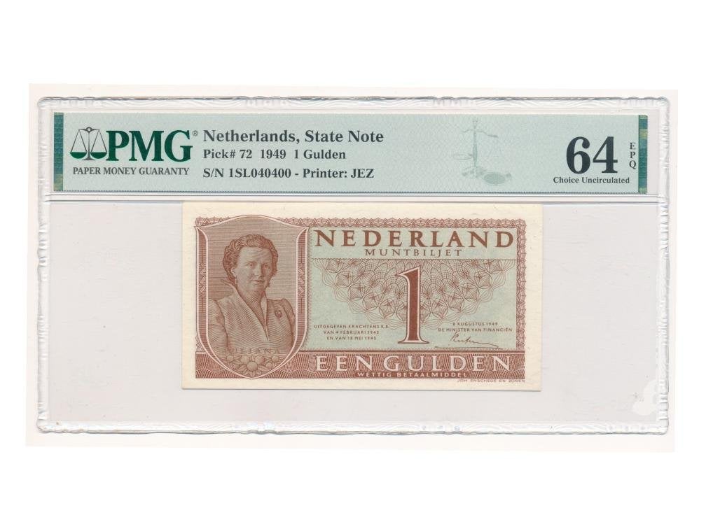 Nederland 1 Gulden 1949 Juliana PMG64 EPQ