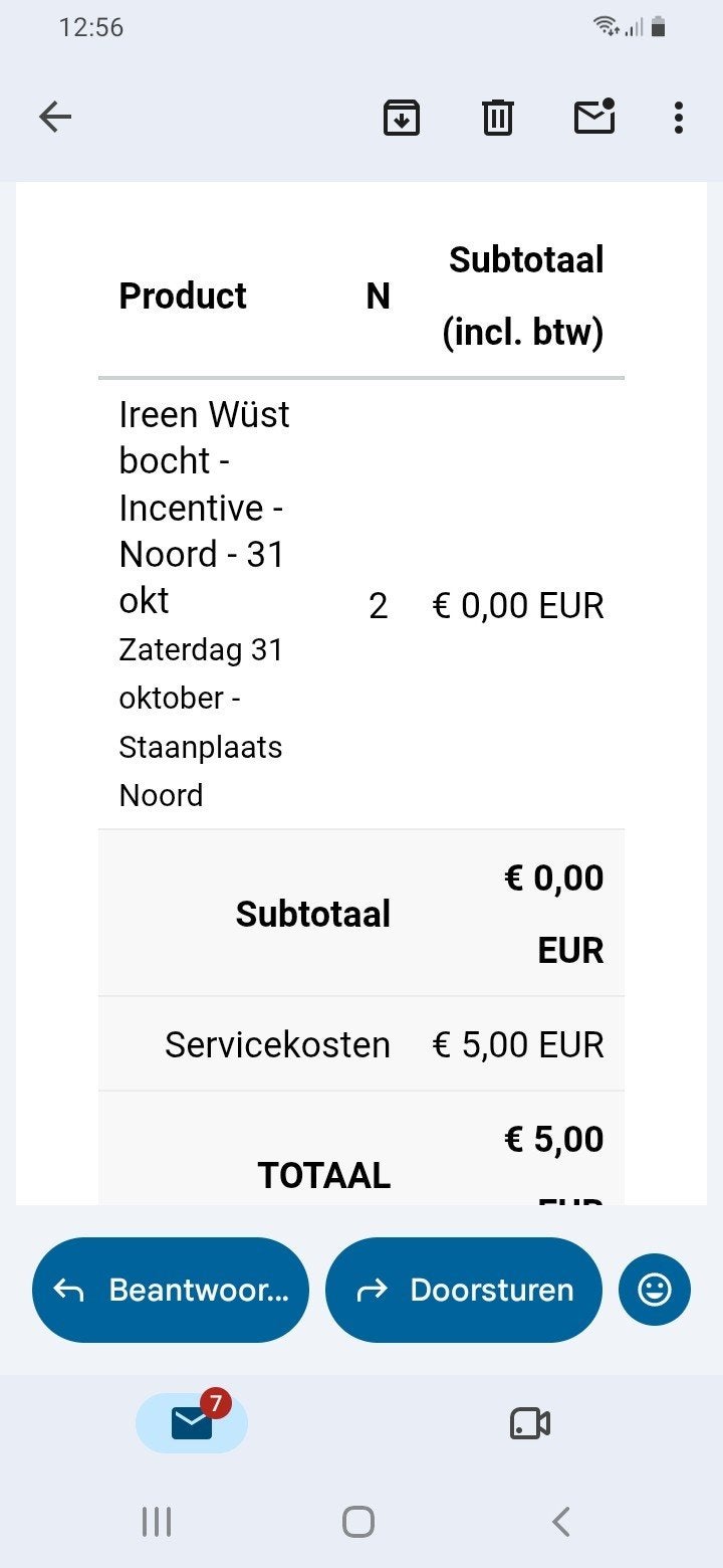 2 tickets Thialf 31 oktober, Twee personen