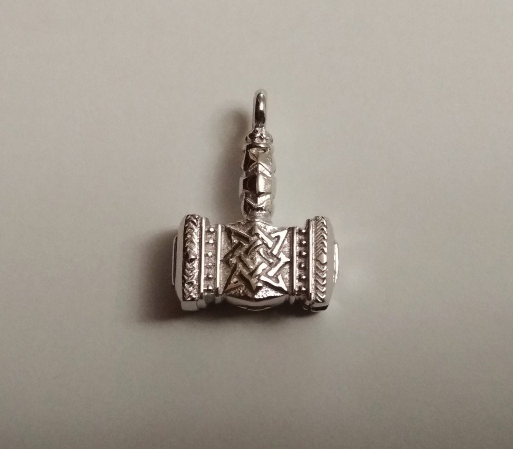 Zilveren hanger: "Thors hamer", Overige voorstellingen, Verzenden, Nieuw, Zilver