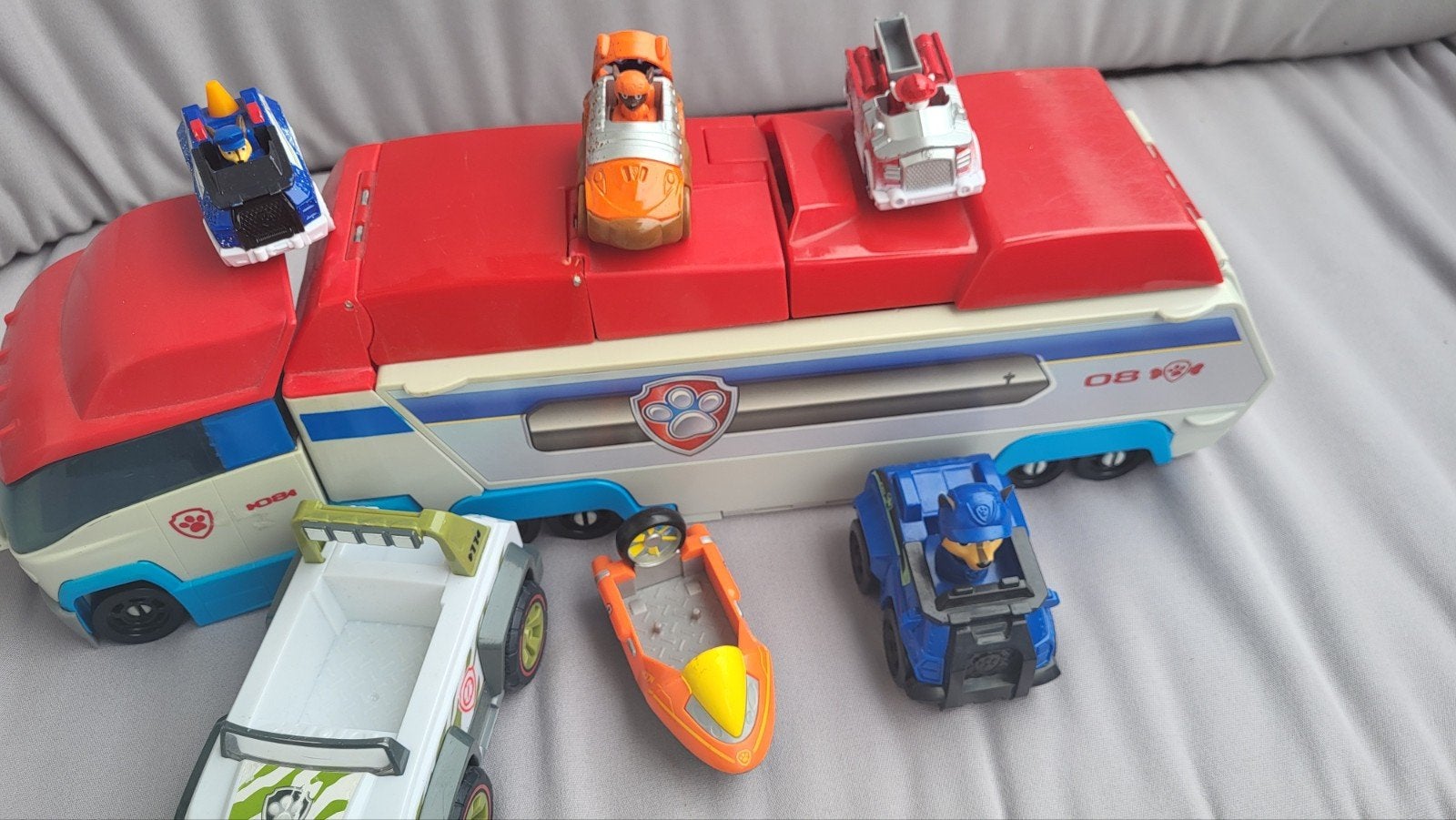 Paw Patrol Patroller Truck met voertuigen en speelset, Ophalen of Verzenden, Gebruikt