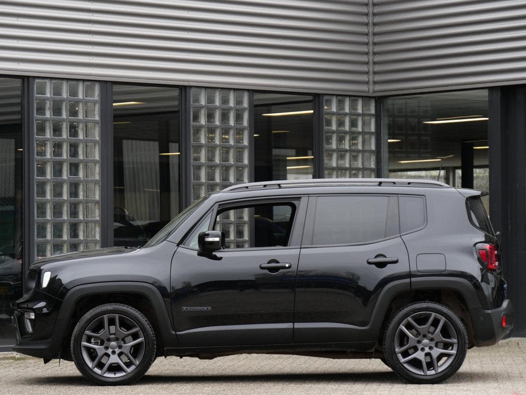 Jeep Renegade 4xe 240 PLUG-IN/ 19INCH/ LEER/ KENWOOD PREMIUM, Auto's, Jeep, Automaat, Gebruikt, 4 cilinders, Zwart