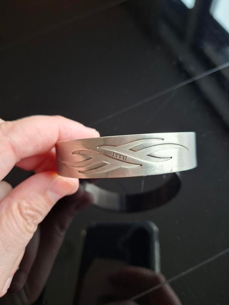 Stoere Ixxxi armband, Sieraden, Tassen en Uiterlijk, Armbanden, Ophalen of Verzenden, Gebruikt, Zilver, Staal