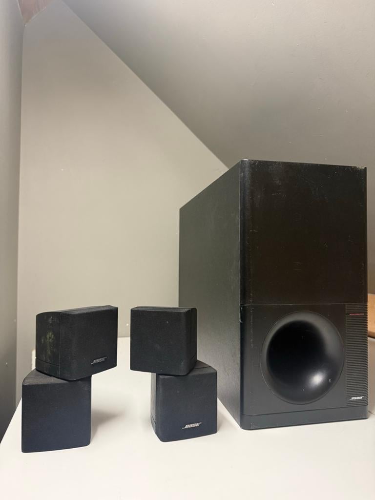 Bose Acoustimass 5 Series III met 2 satelliet speakers, Gebruikt, Losse componenten, Speakers, Ophalen