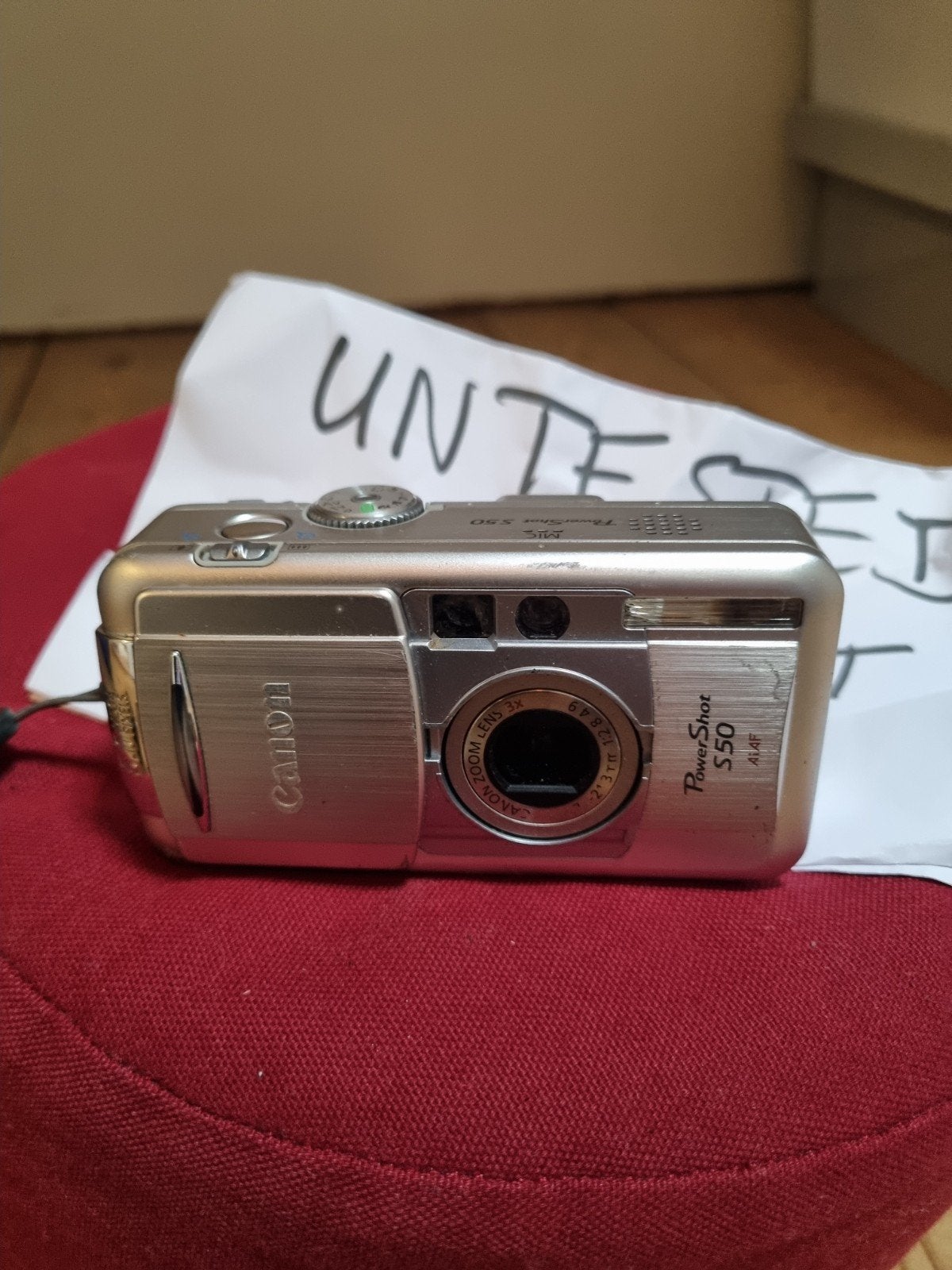 Canon PowerShot S50 - Ongetest, voor de liefhebber, Canon, Ophalen of Verzenden, Compactcamera, Niet werkend
