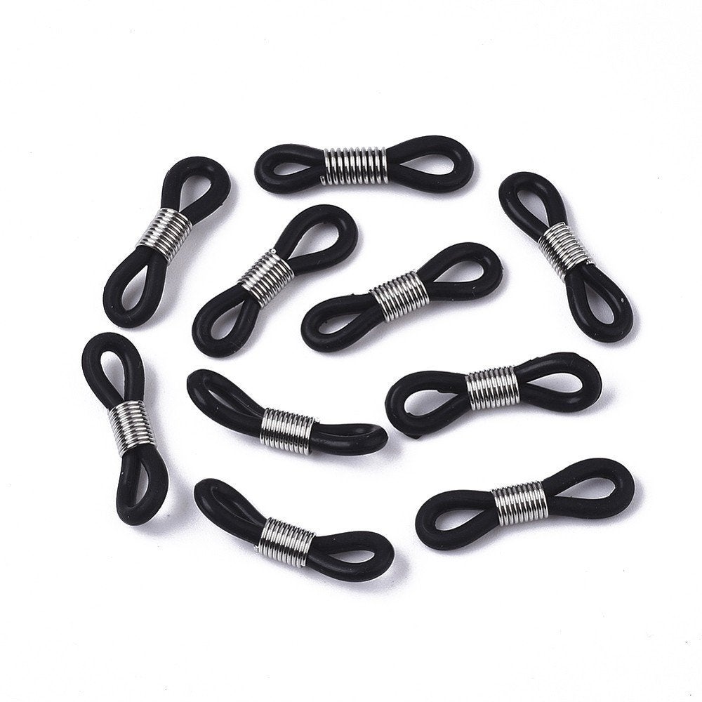 10 stuks connectors voor brilkoord/brilketting Zwart, SINO-SEAR GmbH, Nieuw, Ophalen of Verzenden, Info@sino-sear.com