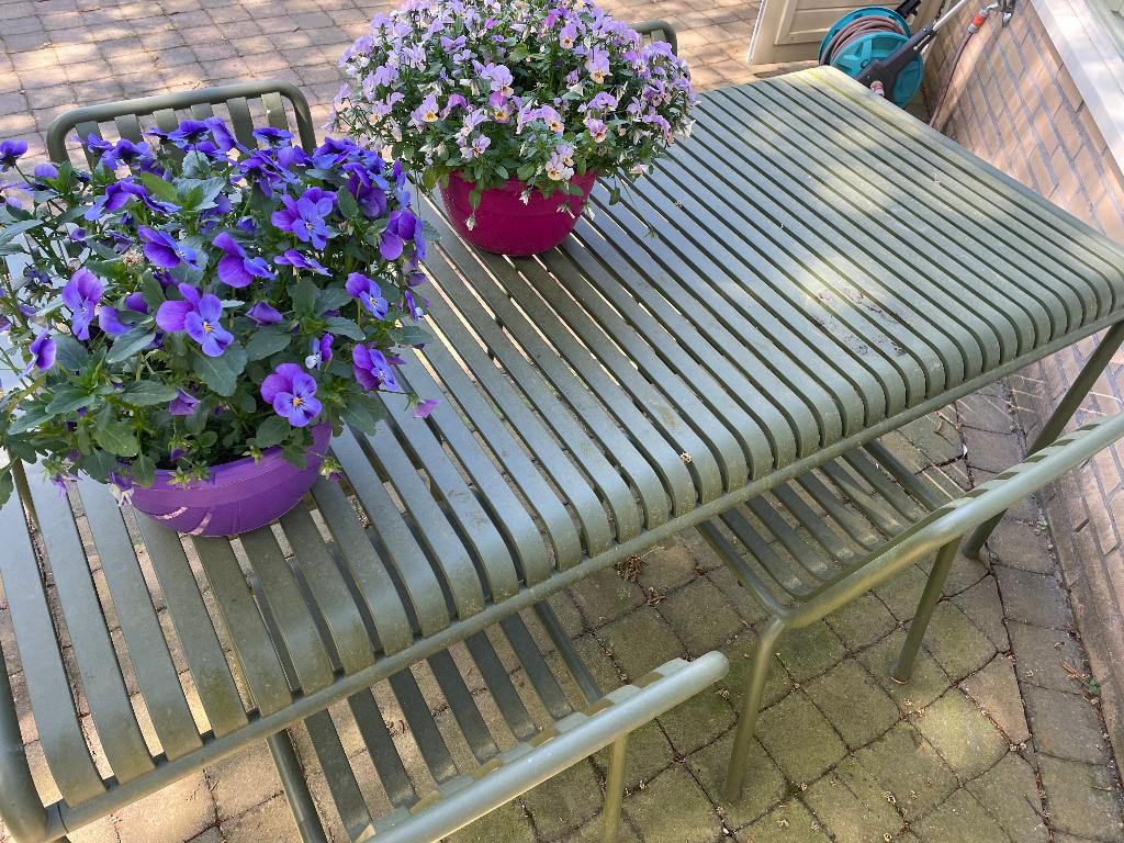 Hay tuinset, Ophalen, Gebruikt, Rechthoekig, Metaal