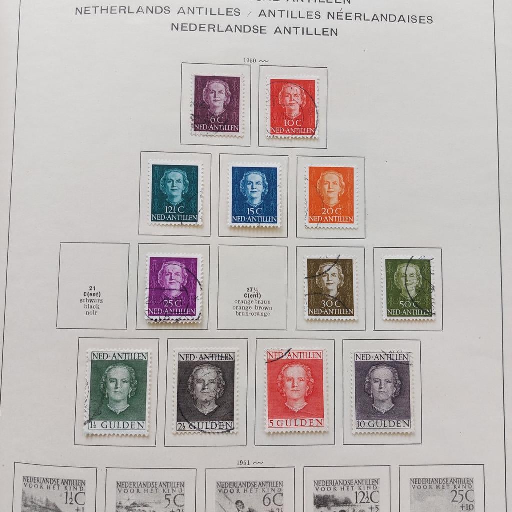 Nederland Overzee: Verzameling Nederlandse Antillen, Postzegels en Munten, Postzegels | Volle albums en Verzamelingen, Ophalen of Verzenden