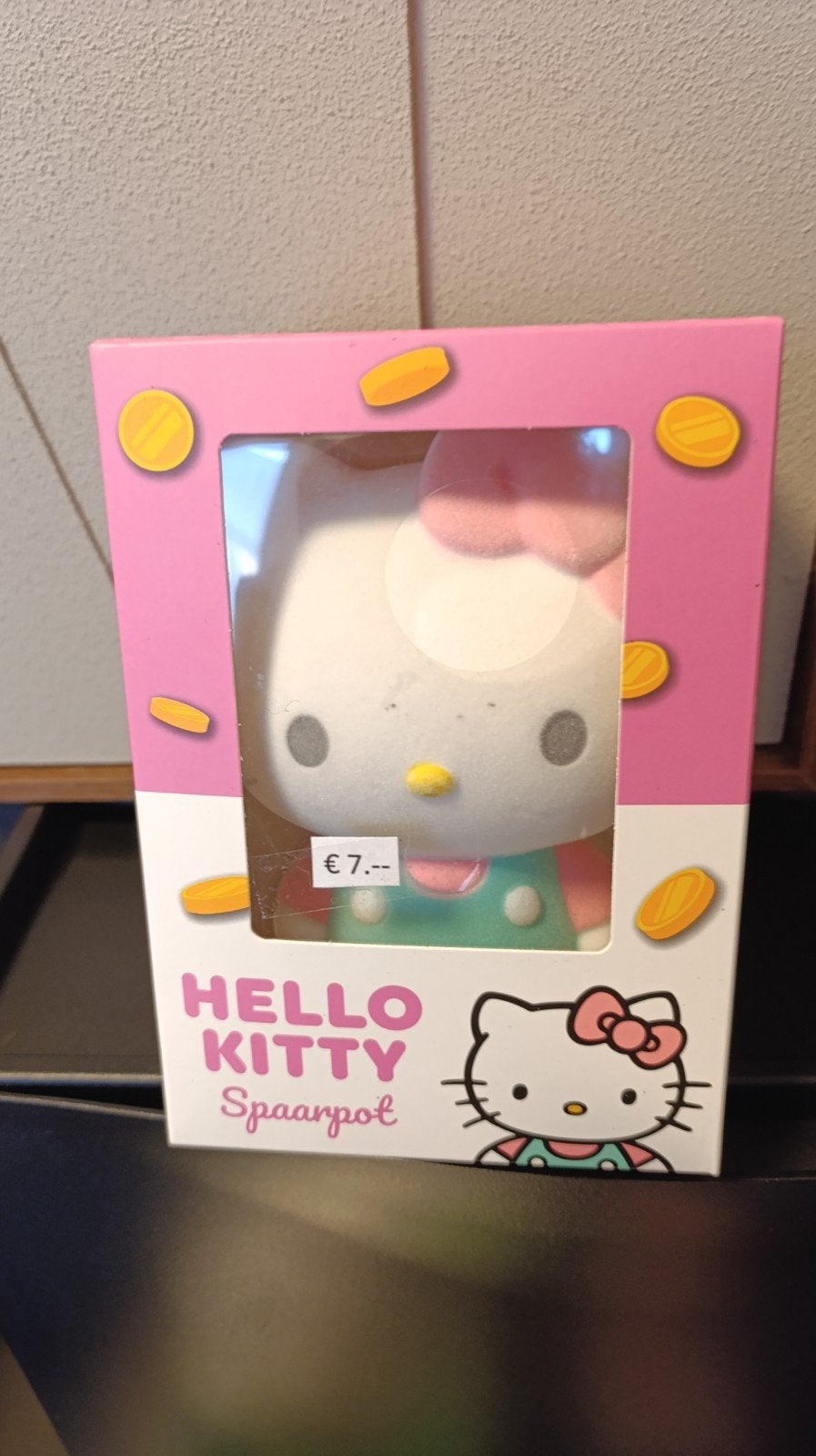 Hello Kitty Spaarpot - Nieuw in verpakking, Ophalen of Verzenden, Nieuw, Kunststof, Strip- of Tekenfilmfiguur