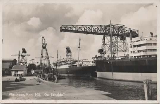 Vlissingen Kon. Mij. De Schelde, Verzenden, 1940 tot 1960, Gelopen, Zeeland