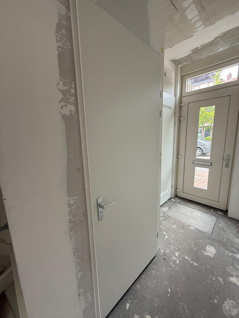 8 x Perfect nieuwe berkvens opdekdeuren wit en kozijn, Ophalen, Kunststof, 80 tot 100 cm, 215 cm of meer