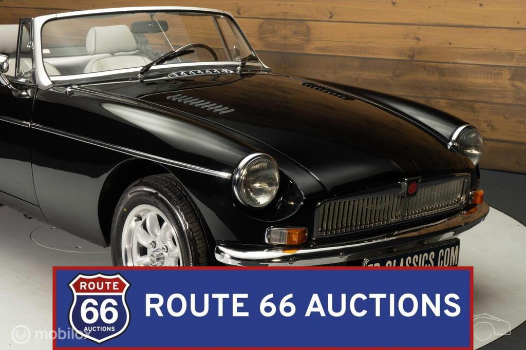 MG MGB V8 Cabriolet | 1980 | Route 66 Auctions, Overige carrosserieën, Zwart, Bedrijf, Handgeschakeld