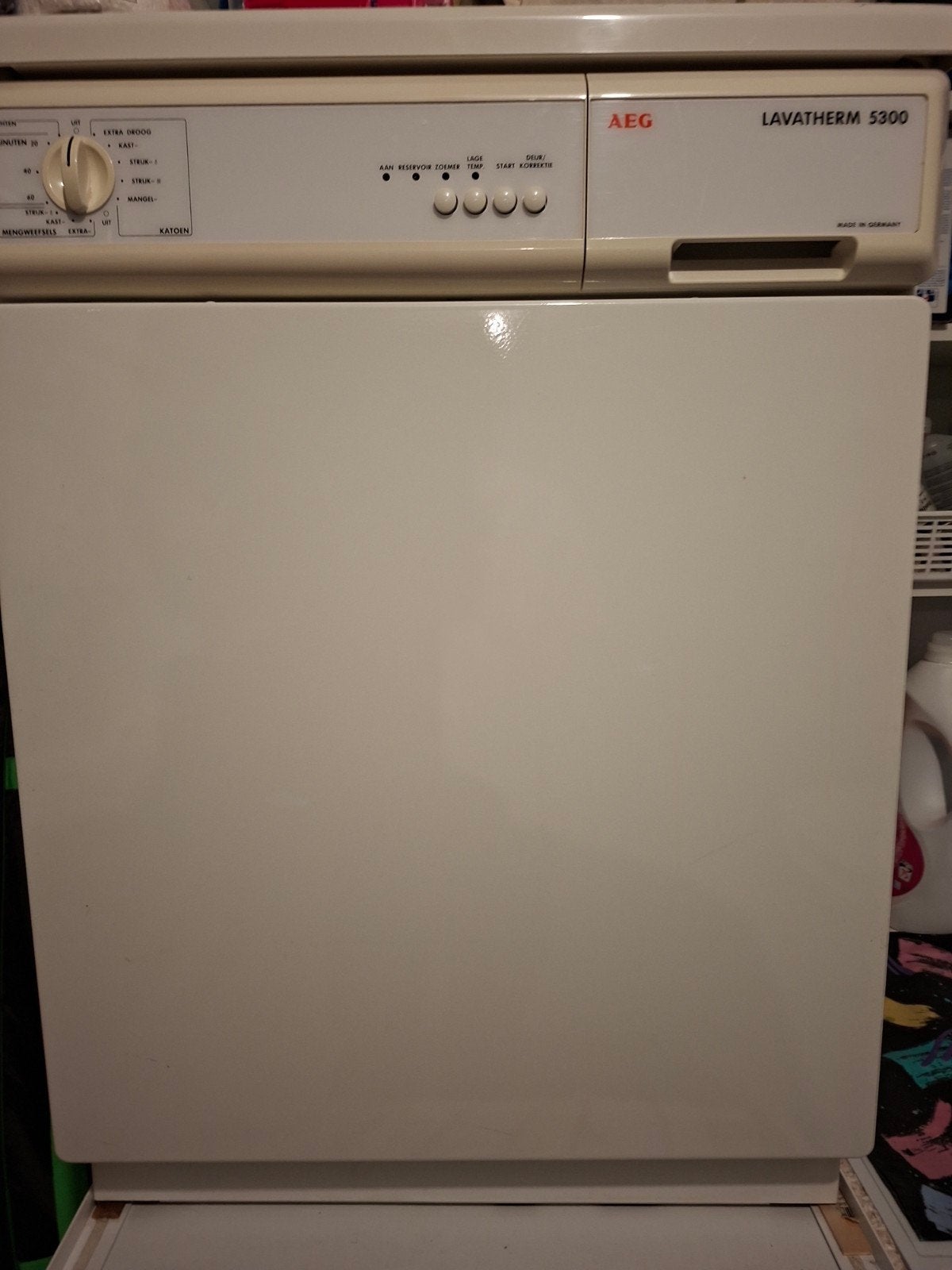 AEG wasdroger, Ophalen, 6 tot 8 kg, Gebruikt, 85 tot 90 cm
