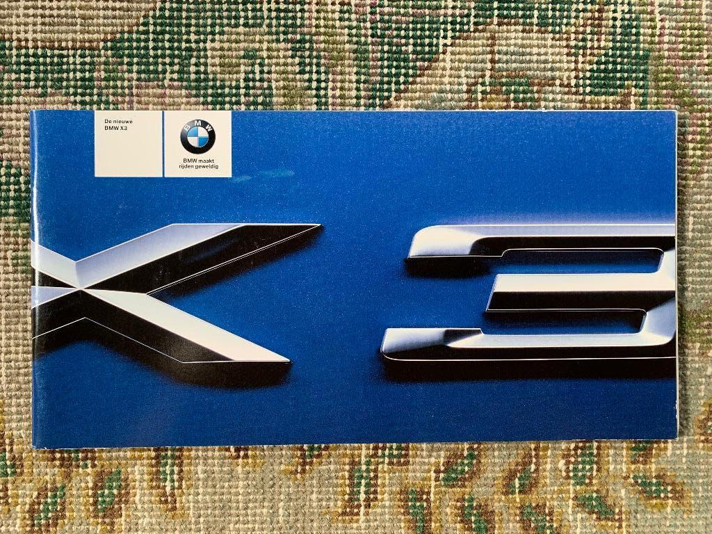 Nederlandse introductiebrochure folder BMW X3 2003, Boeken, Nieuw, Ophalen of Verzenden, BMW, BMW