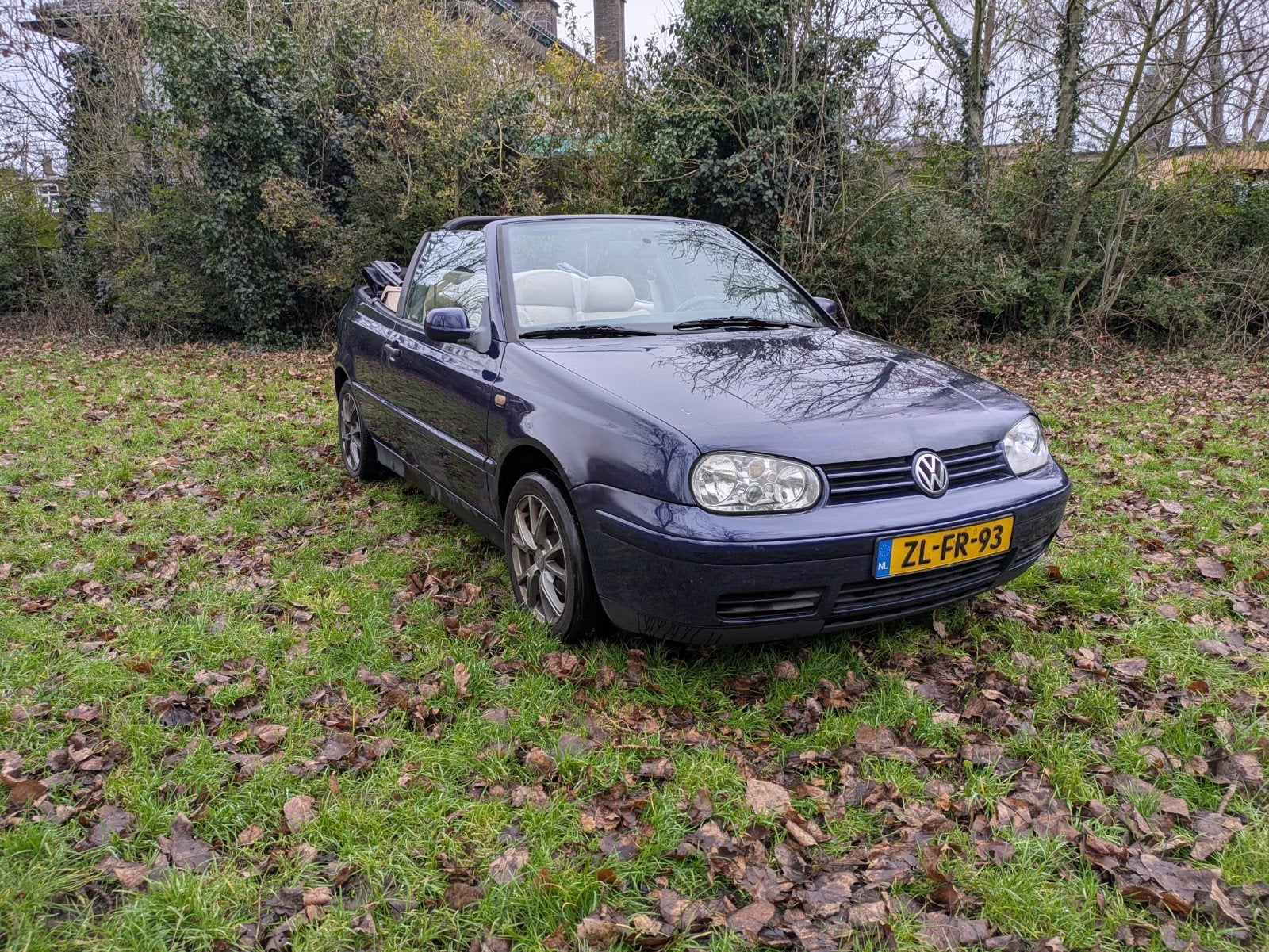 Volkswagen Golf 2.0 Cabriolet 85KW 1999 Blauw, Voorwielaandrijving, 4 cilinders, Origineel Nederlands, 1200 kg