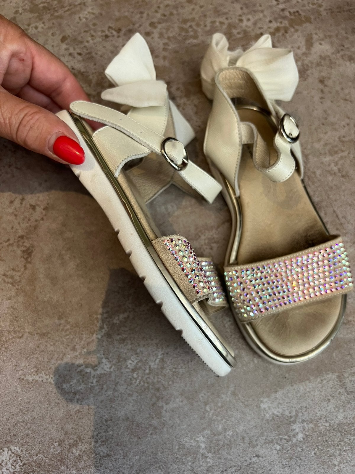 BABYWALKER sandaaltjes met strass maat 26 origineel ZGAN, Meisje, BABYWALKER, Overige typen, Ophalen of Verzenden