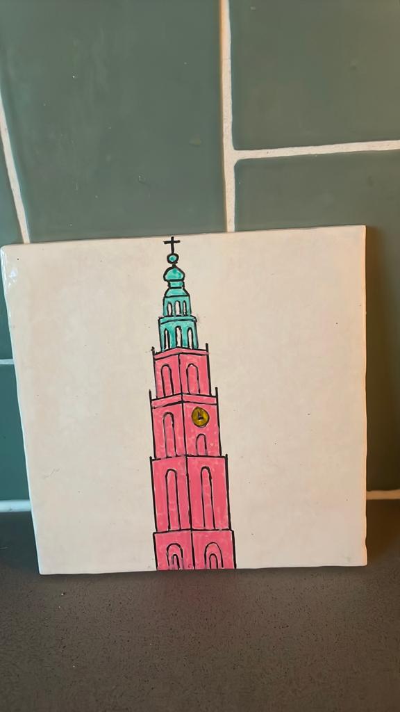 Decoratietegeltje Groningen, Huis en Inrichting, Ophalen of Verzenden