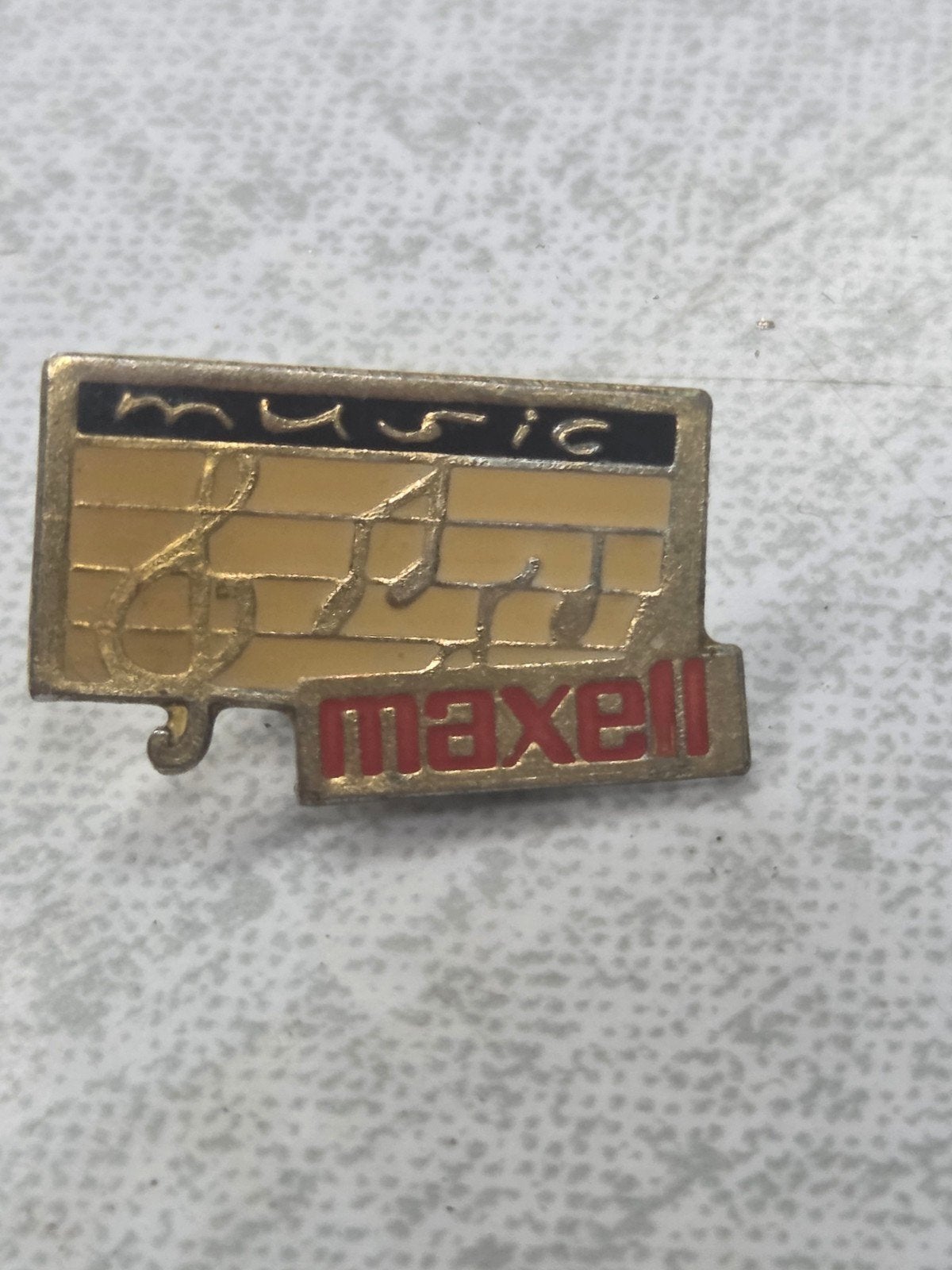 Vintage Maxell Music Speldje/Pin