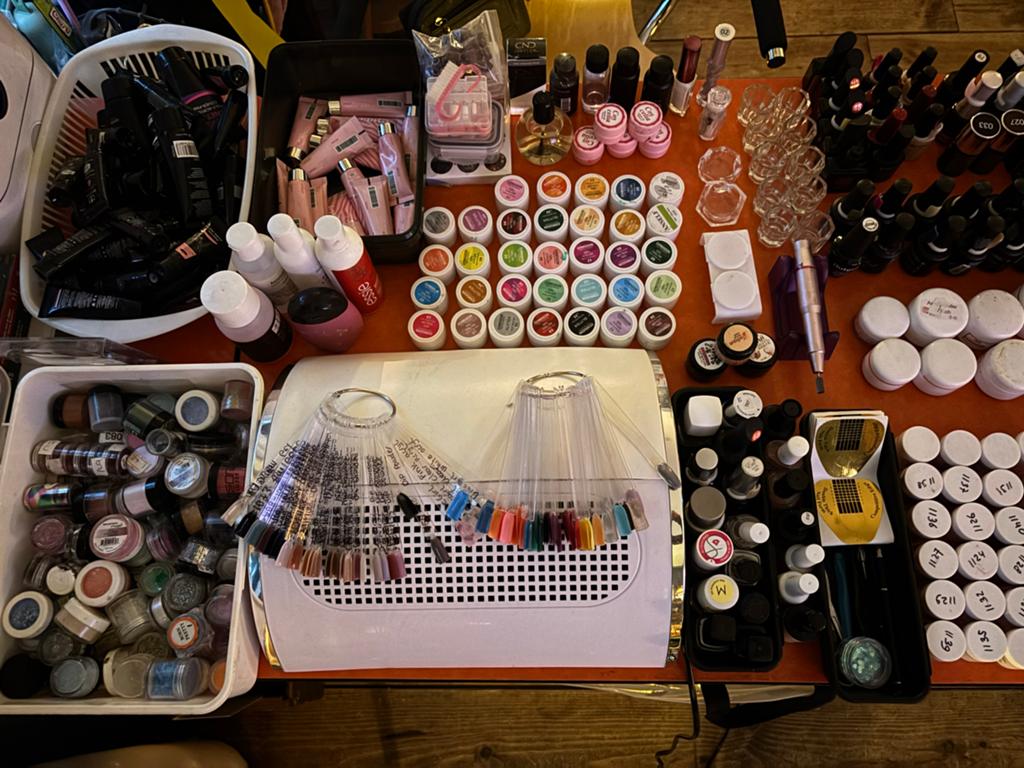 Complete nagelstudio set: Gels, lakken, lampen & meer, Ophalen, Gebruikt, Overige typen